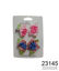 Imagen de HEBILLAS FLORES 4PZAS VAR.COLORES 9.25